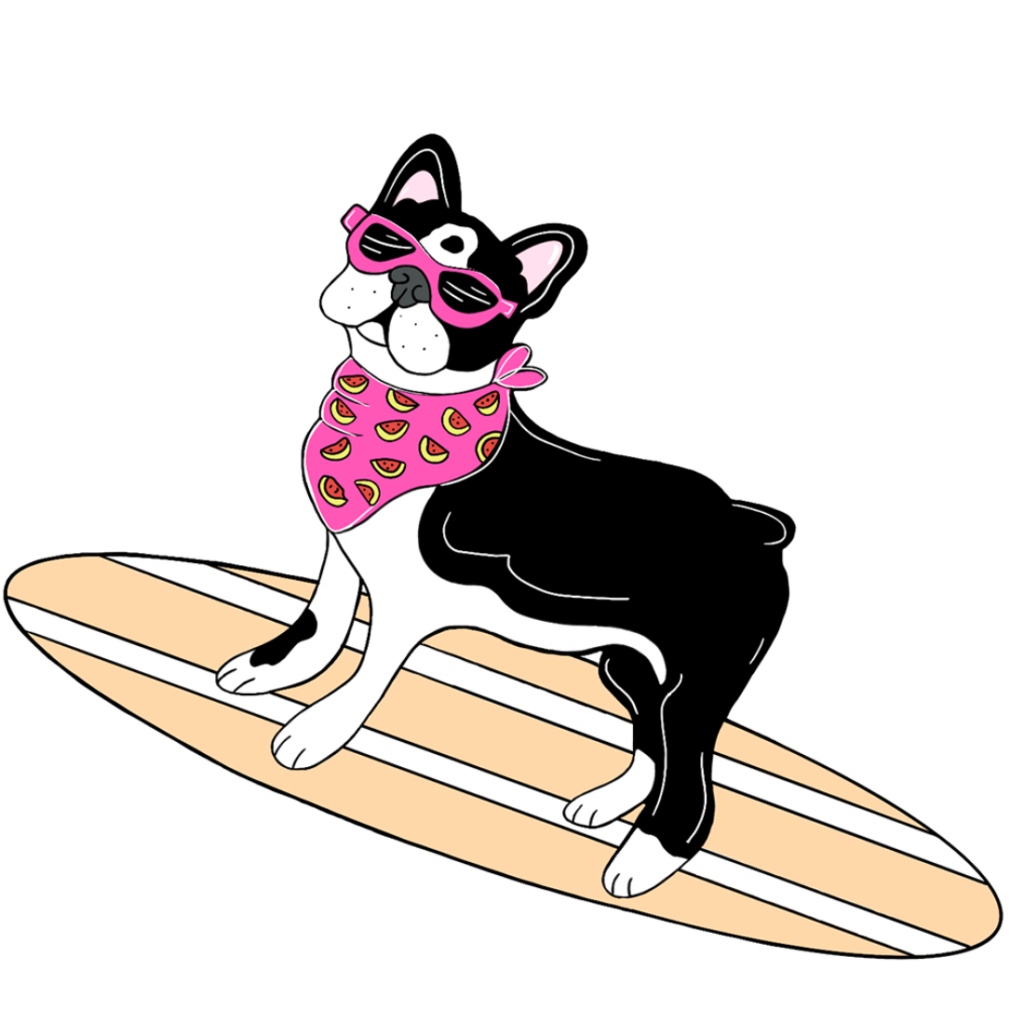 surfn'pups logo